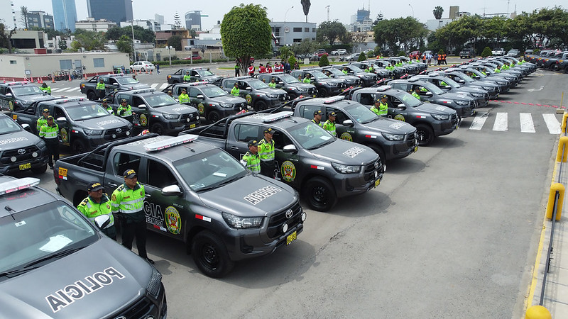 Ministerio del Interior recibe 150 camionetas para fortalecer patrullaje policial en Lima y Callao