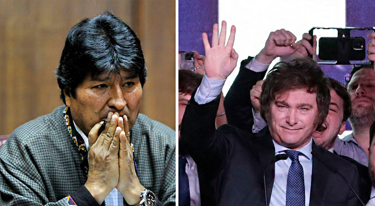 Evo Morales y Javier Milei son antípodas políticas.