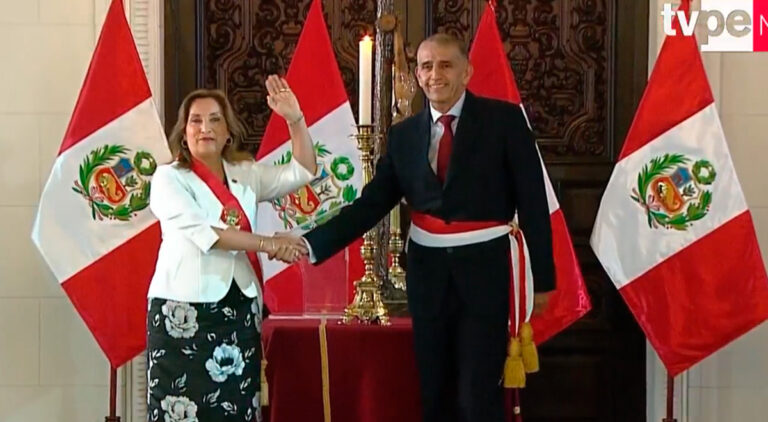 Víctor Torres Falcón reemplaza Vicente Romero. Foto: TV Perú