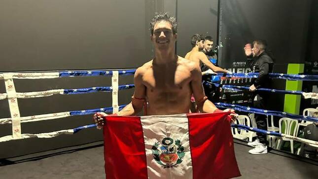 Luis Felipe Olivares wins his fight in the ‘Siam Combat Series’ of Muay Thai