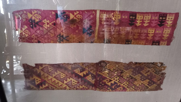 4 pre-Hispanic textiles are recovered throughout an operation to stop illicit trafficking of cultural property in Surco