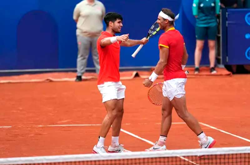 Carlos Alcaraz y Rafael Nadal