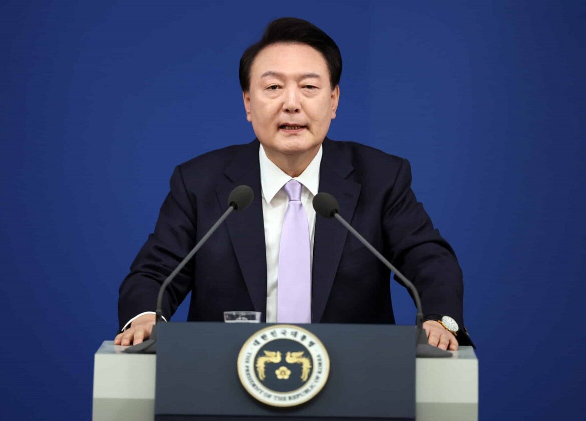 South Korean President Yoon Suk Yeol press conference in Seoul