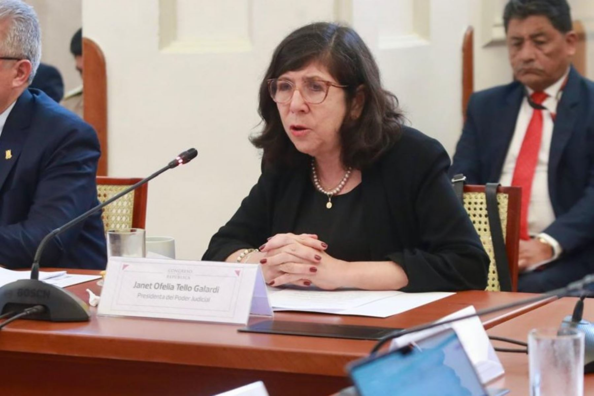 Janet Tello presidenta del Poder Judicial