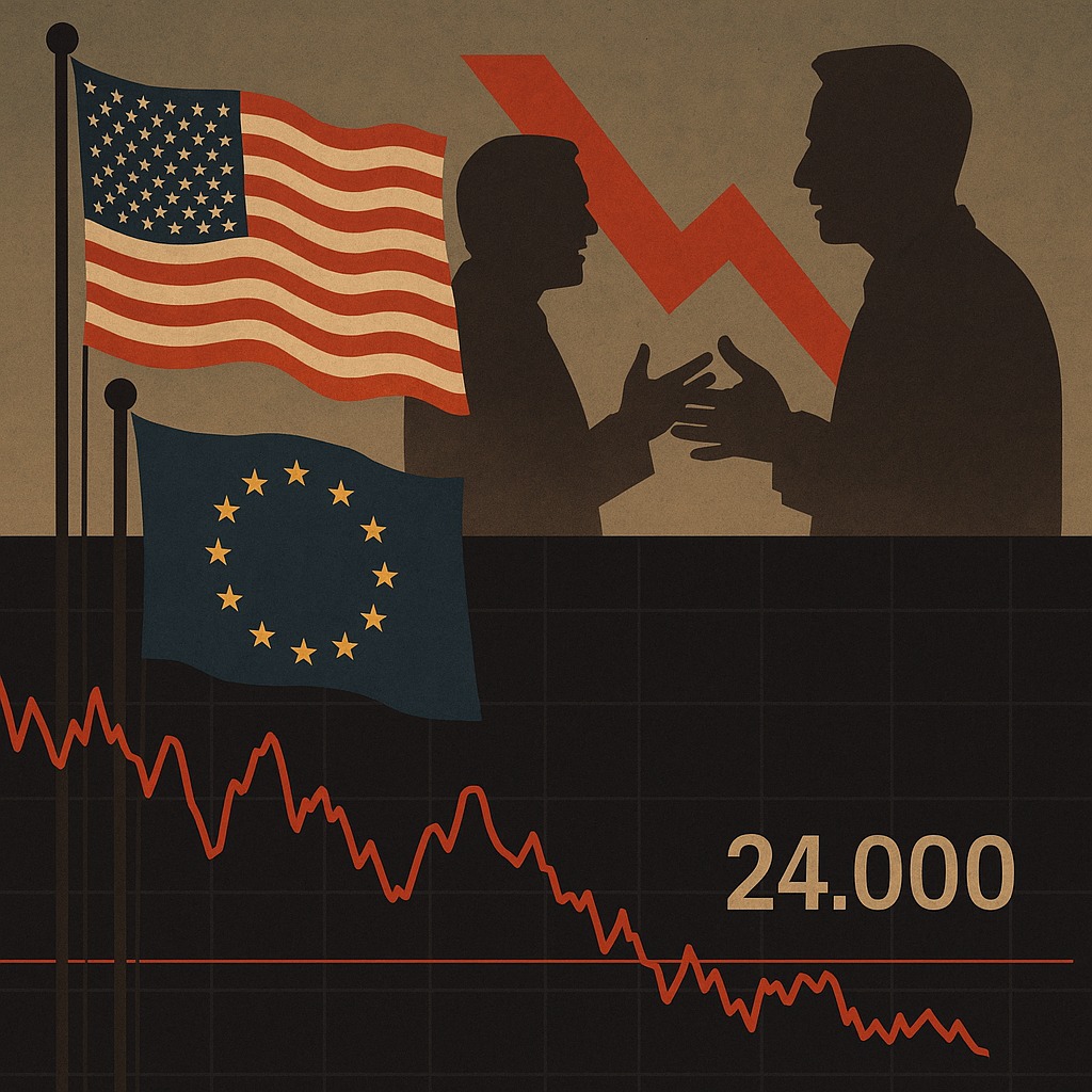 negociaciones arancelarias Negociaciones arancelarias tensas entre EE.UU. y la UE presionan al DAX