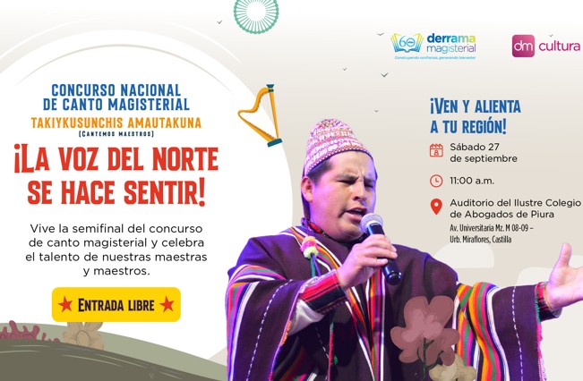 Derrama Magisterial concurso de canto magisterial