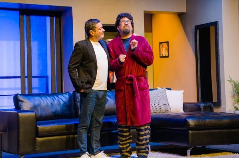 obra de teatro con aldo miyashiro y lucho cáceres