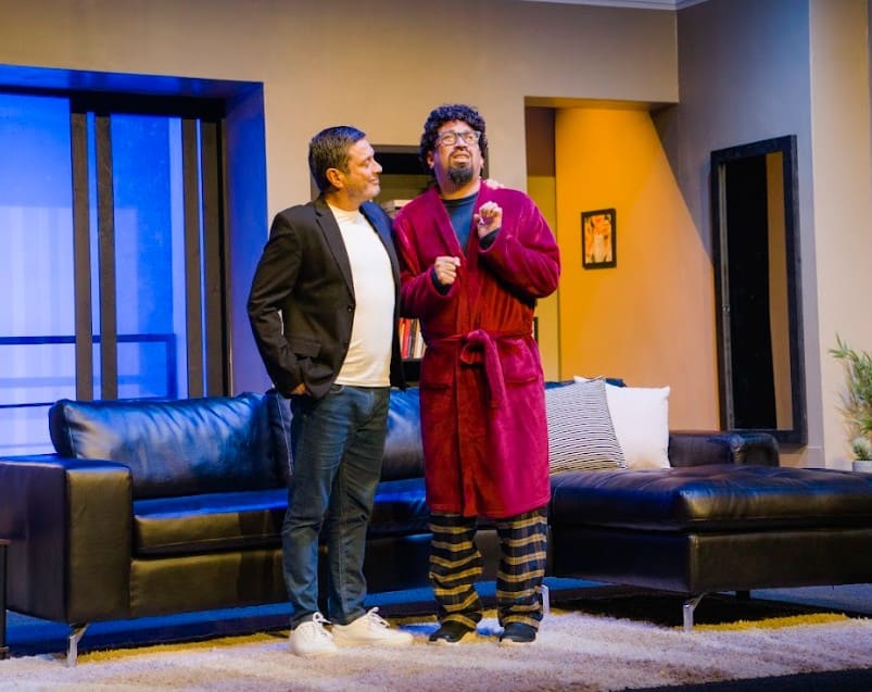 obra de teatro con aldo miyashiro y lucho cáceres