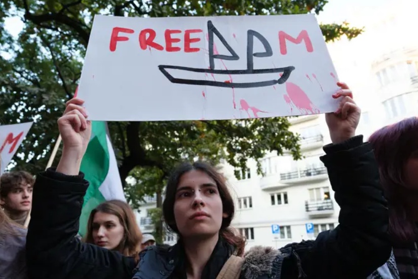 Manifestación por la liberación de los activistas