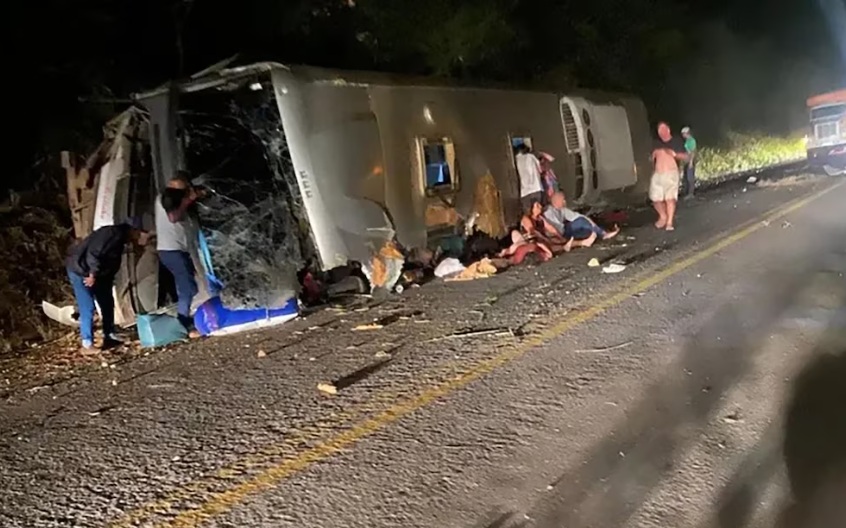 accidente de bus en Brasil