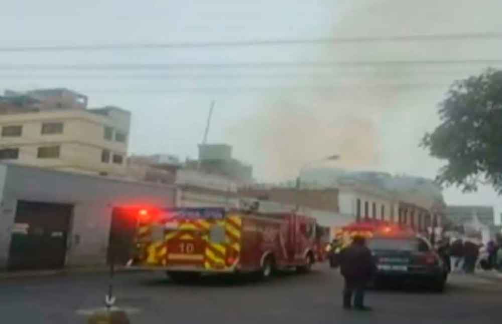 incendio incendio en el Centro de Lima