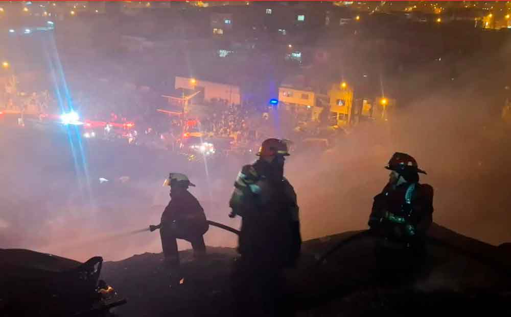 Incendio en Pamplona Alta
