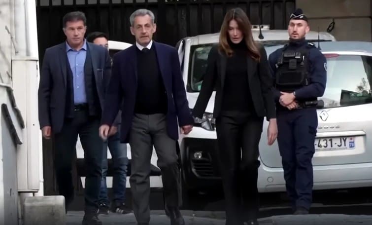 sarkozy con su esposa en prision