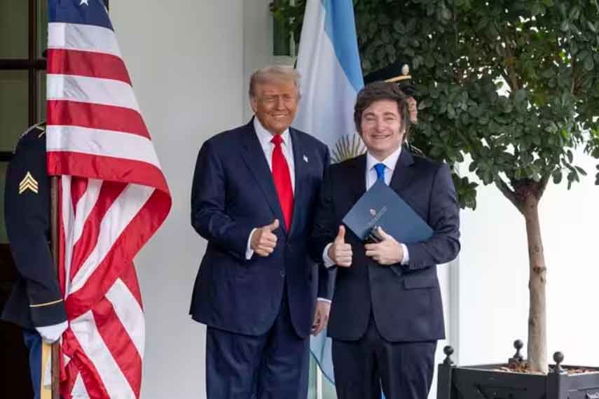 Donald Trump y Javier Milei Donald Trump y Javier Milei