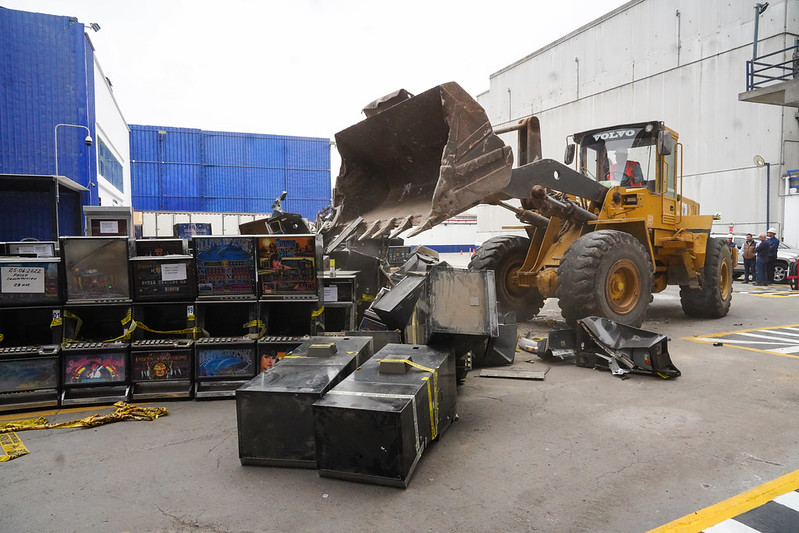 tragamonedas decomisadas