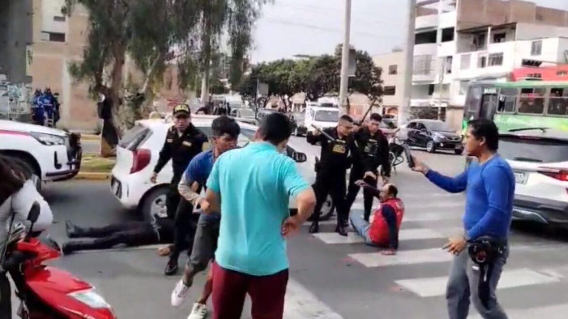 policía resulta herido