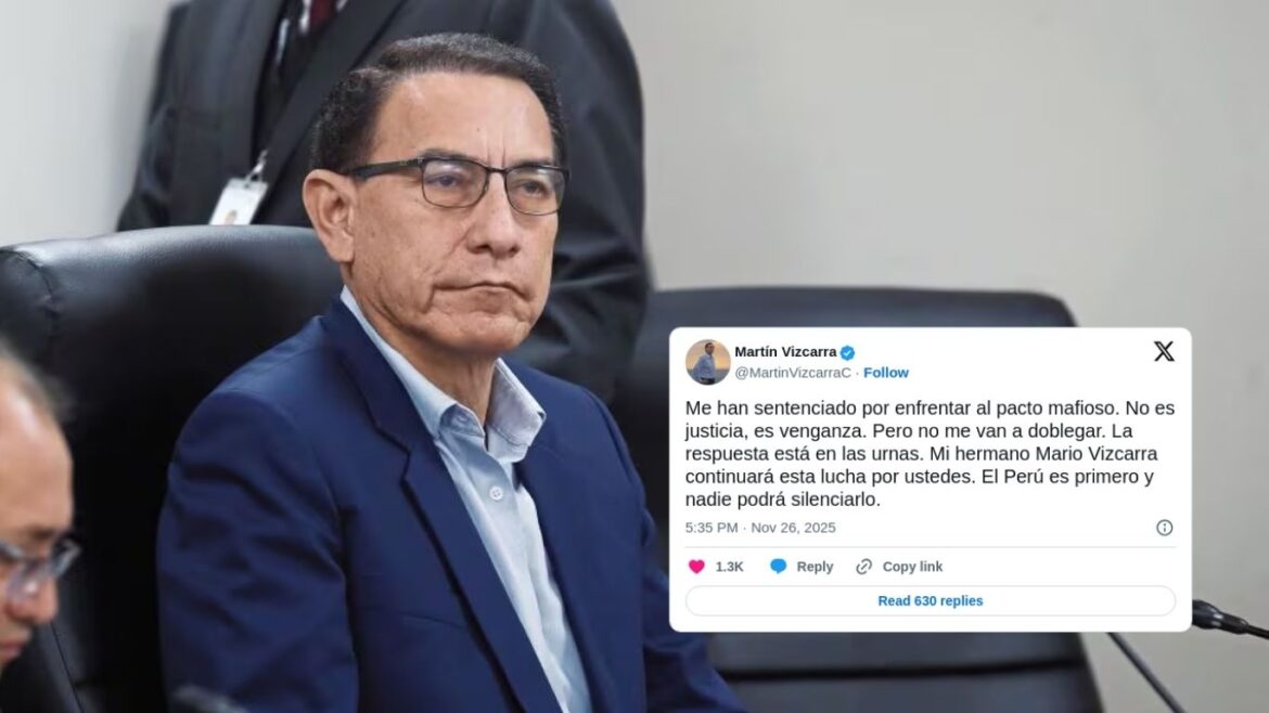Martín Vizcarra denuncia venganza política