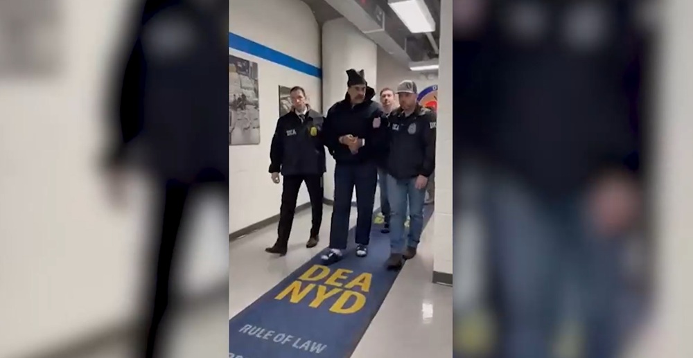 Nicolás Maduro llegando a la DEA