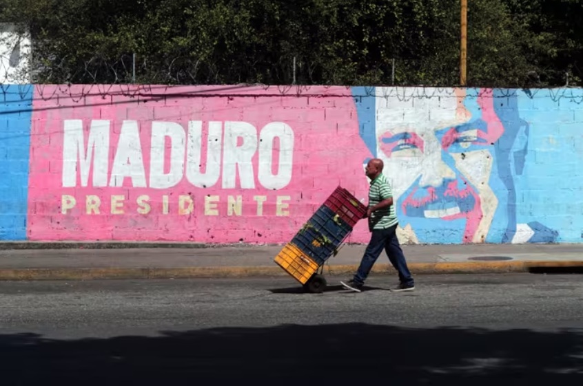 Venezuela - mural de Nicolás Maduro