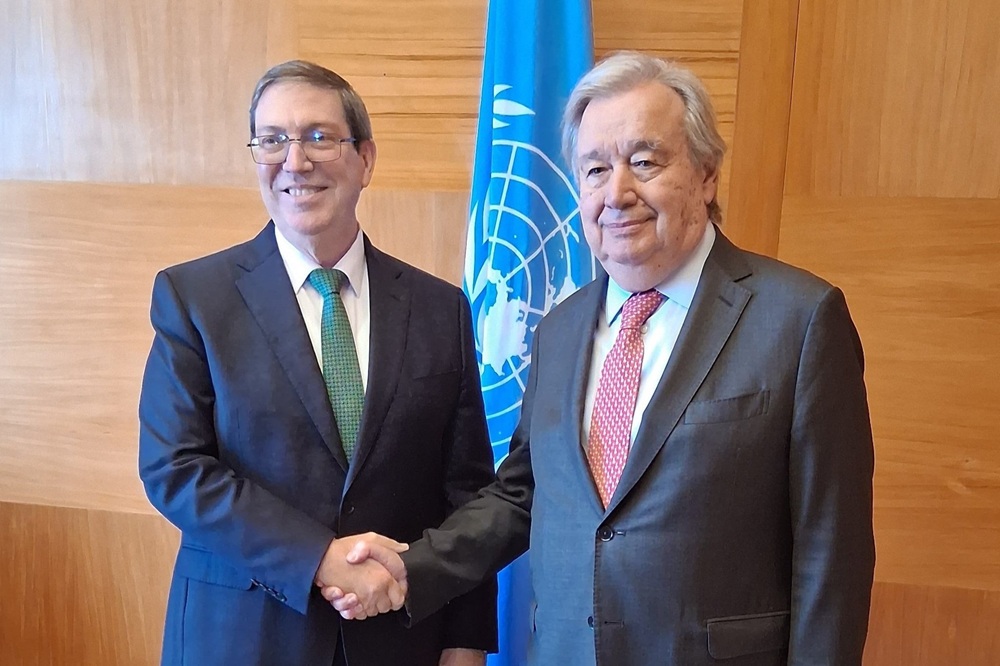 runo Rodríguez y António Guterres.