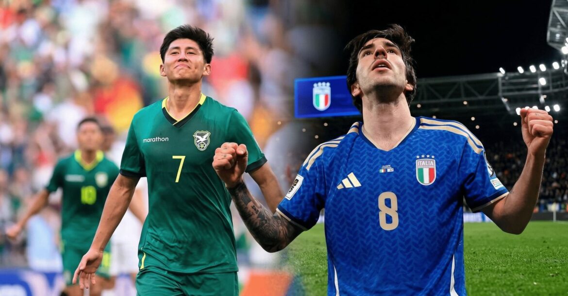La selección de Bolivia e Italia están a un paso de clasificar al Mundial. (Foto editada)