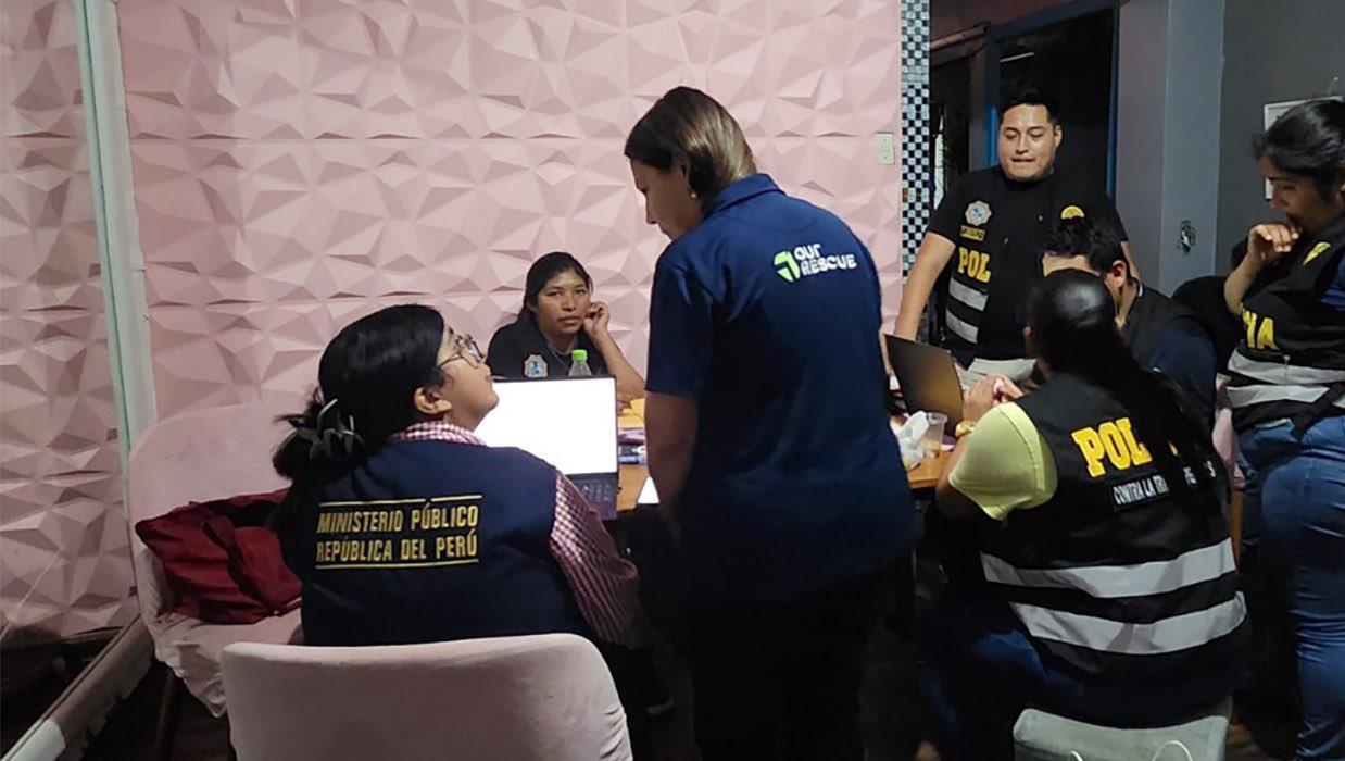 Rescatan a menores víctimas de explotación en operativo en La Victoria