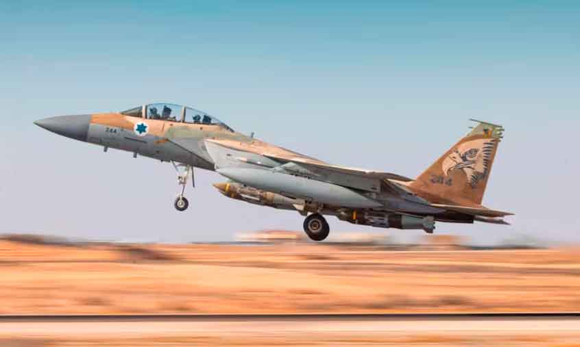 Avión de combate israelí.