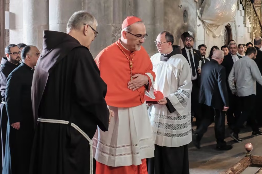 Patriarca latino de Jerusalén, el cardenal Pierbattista Pizzaballa