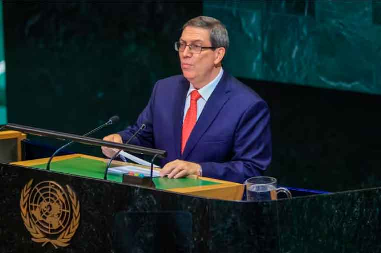 ministro de Exteriores cubano, Bruno Rodríguez.
