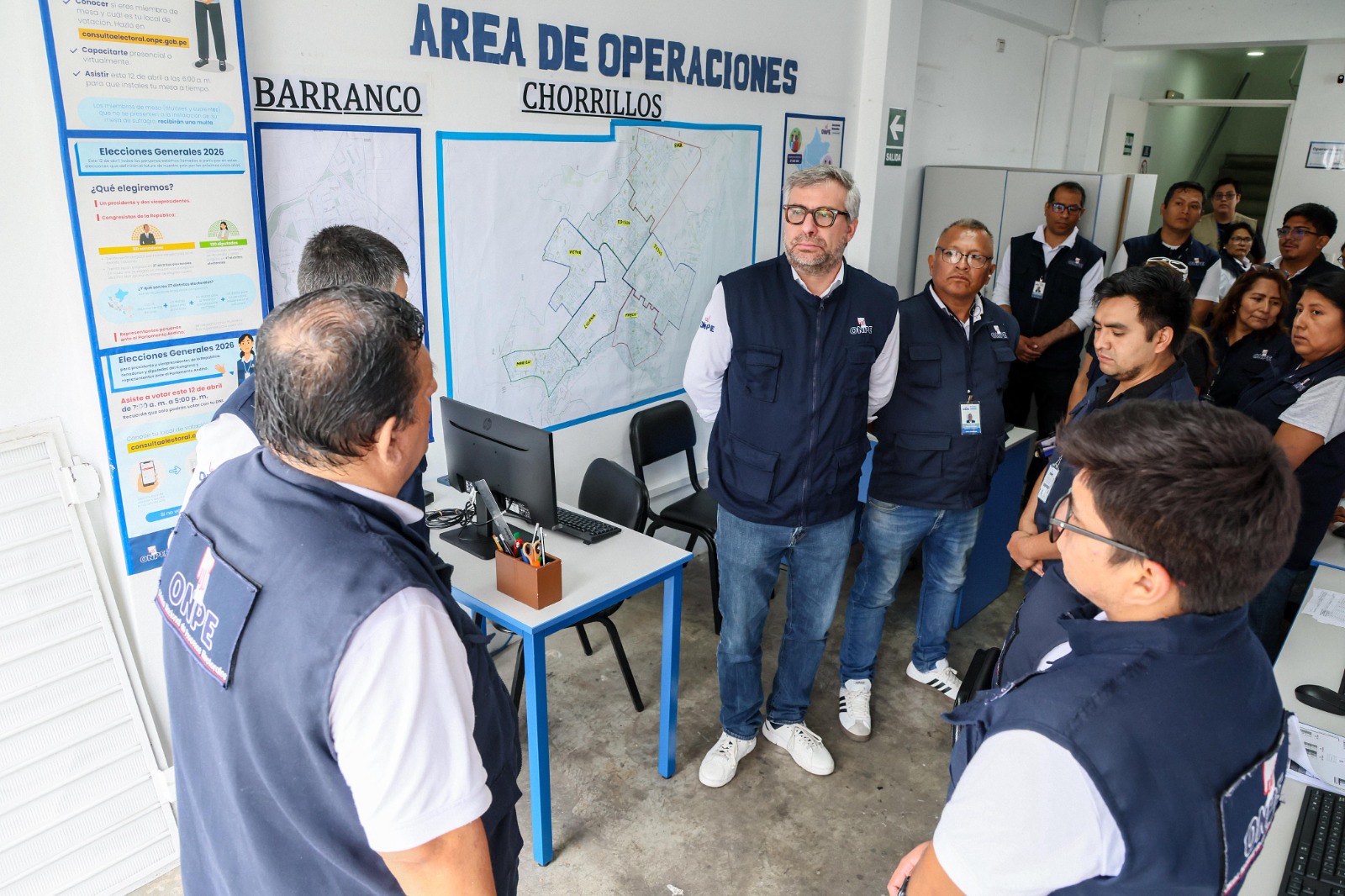 ONPE intensifica supervisión electoral y capacitación a días de los comicios