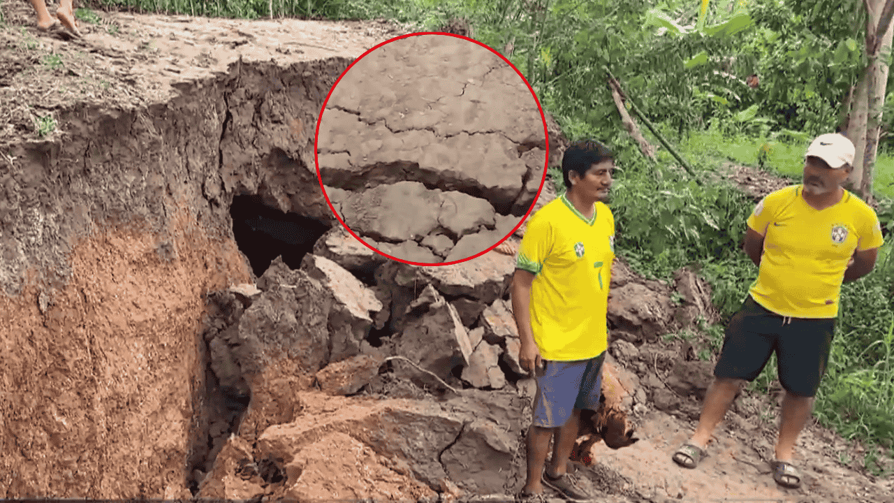 Falla geológica en San Martín provoca hundimiento de caserío y evacuación de familias