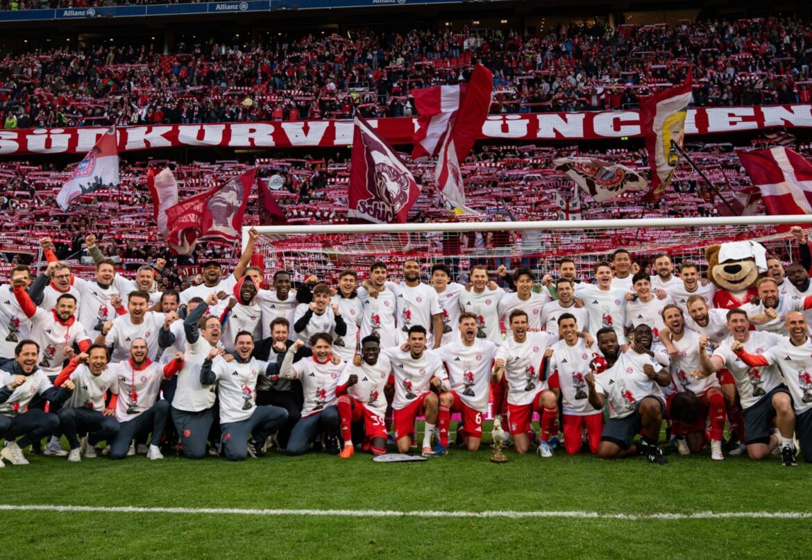 Jugadores del Bayern Munich celebrando un nuevo titulo de la Bundesliga. (Foto: Bayern Munich)