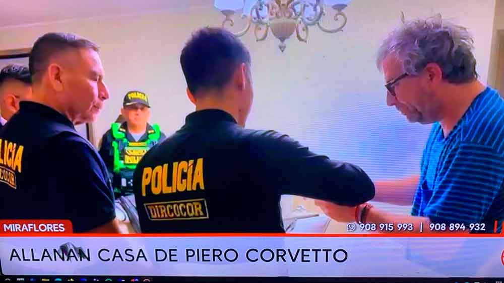 Allanan vivienda de Piero Corvetto tras presuntas irregularidades logísticas en proceso electoral 2026