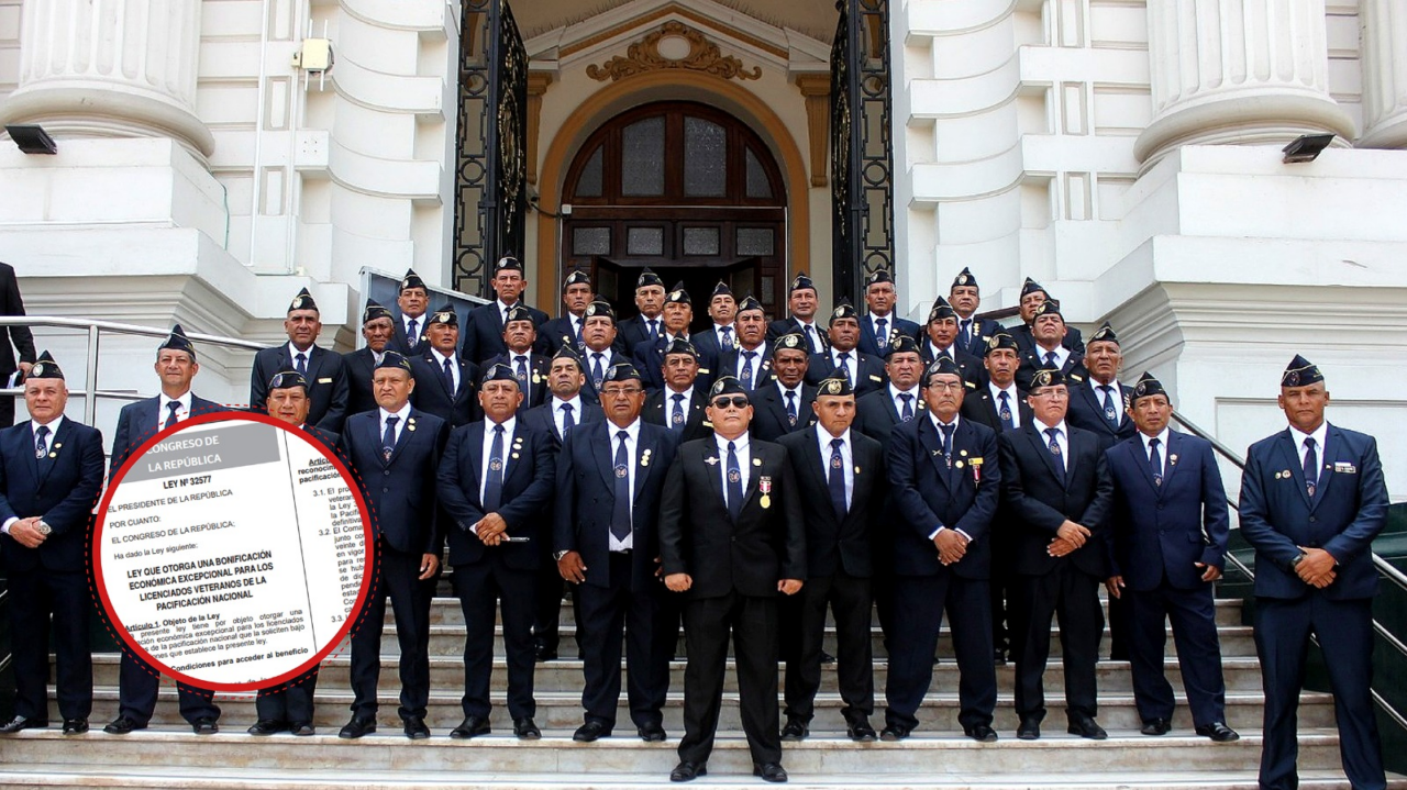 Veteranos recibirán bono mensual: ley entra en vigencia