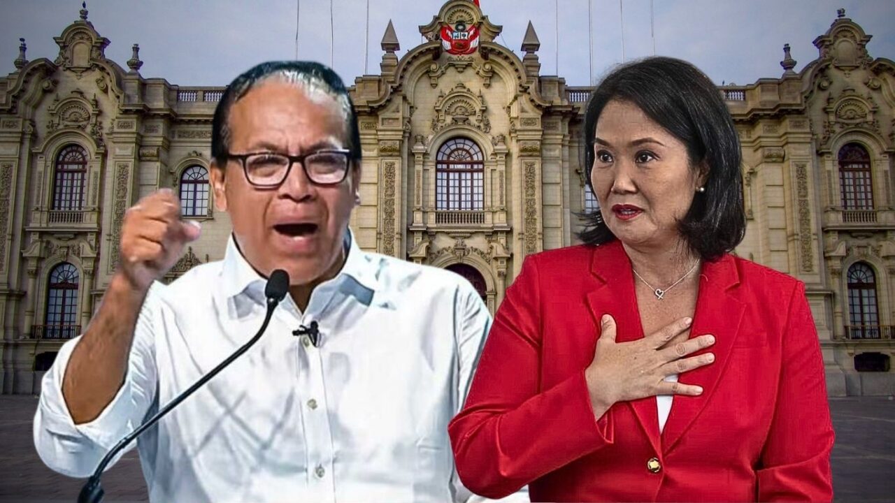 Keiko Fujimori y Roberto Sánchez ONPE