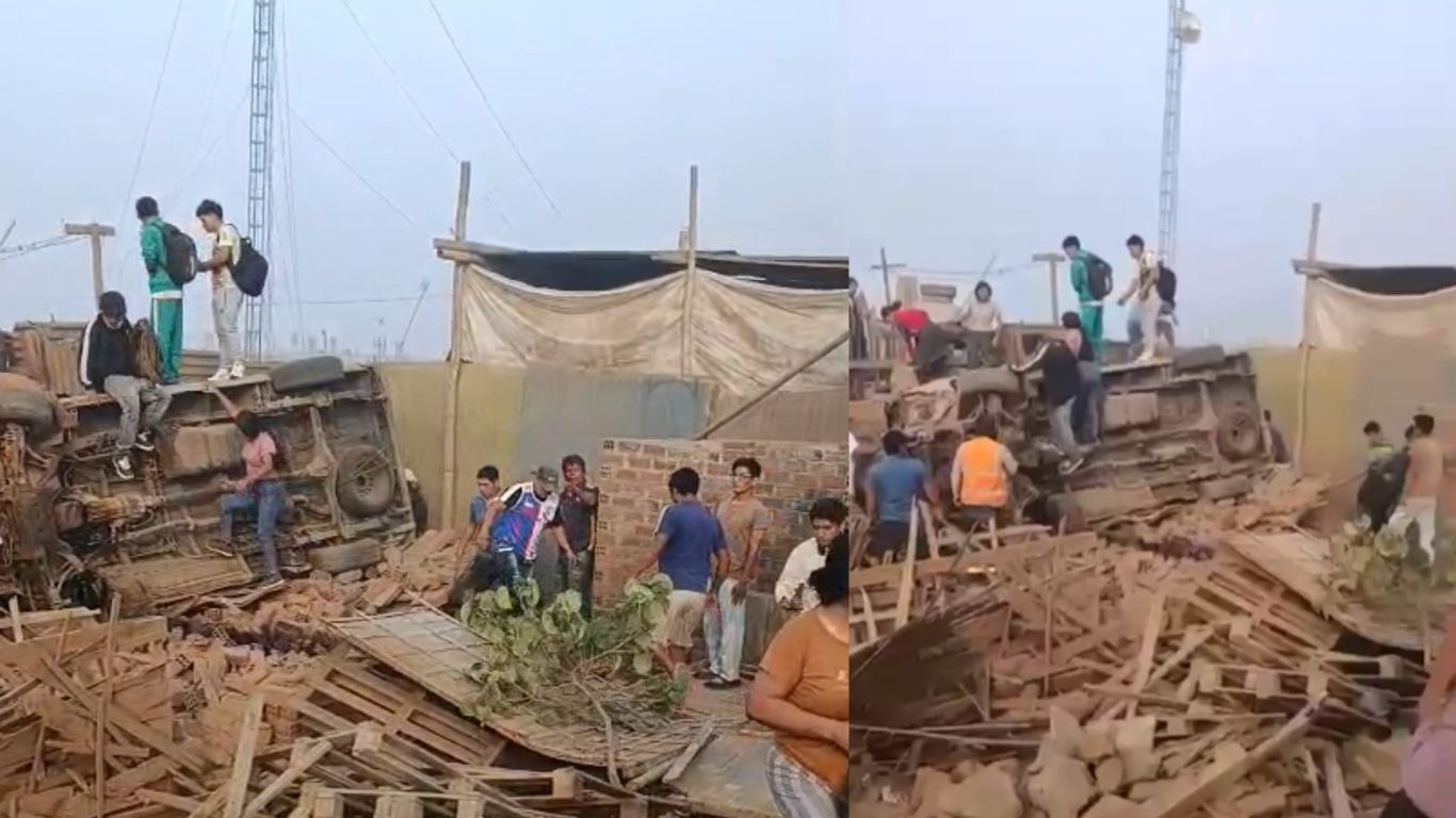 Jicamarca: mujer fallece luego de que combi impactara contra mototaxi y vivienda