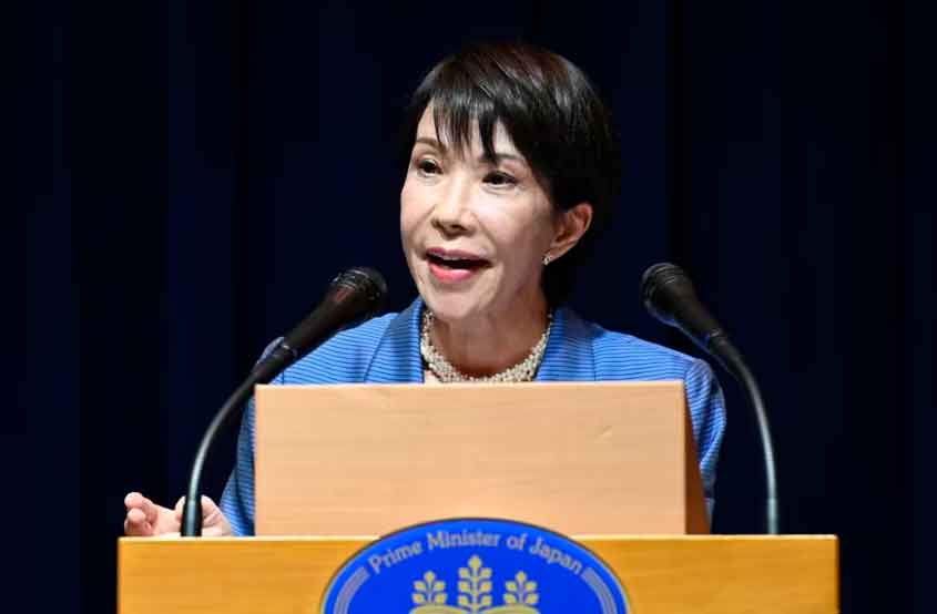 La primera ministra de Japón, Sanae Takaichi.