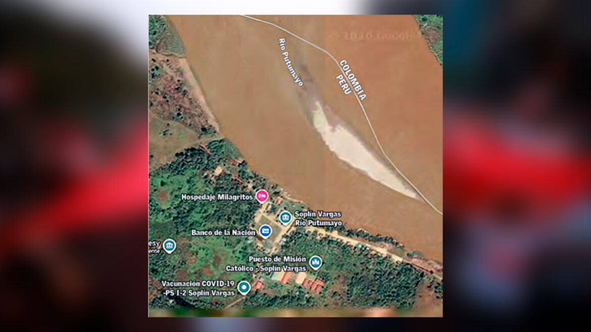 Soplín Vargas está ubicado en la orilla peruana del río Putumayo y alberga la única aduana en esa zona de frontera con Colombia. Foto: Difusión,