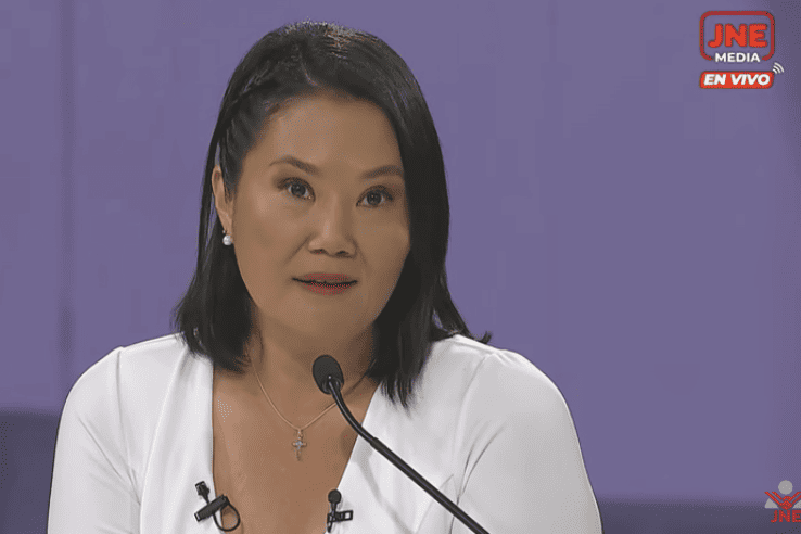Keiko Fujimori lanzó una advertencia sobre la fórmula presidencial de Juntos por el Perú. (Foto: Captura)