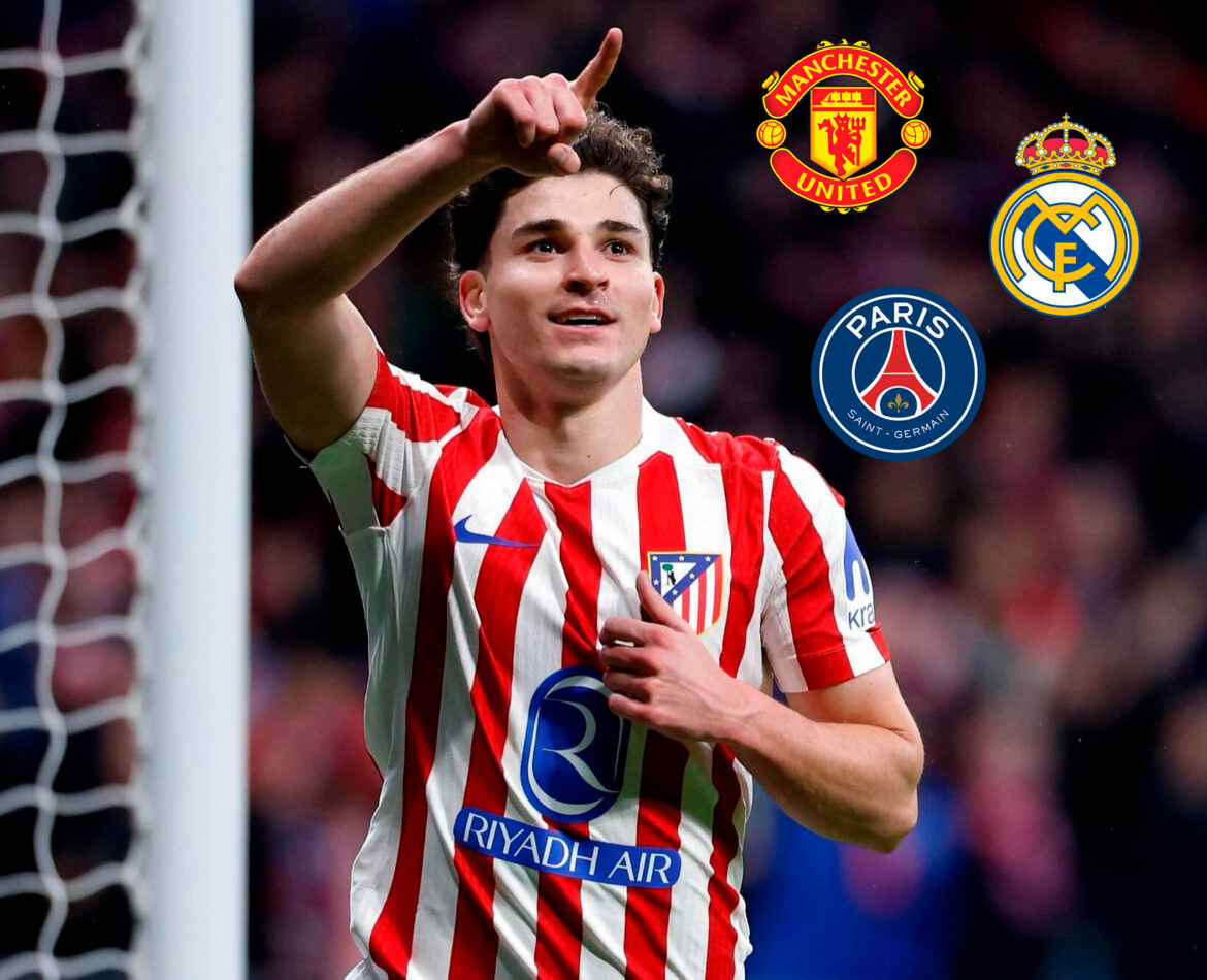 Julián Álvarez está en la mira de un gigante europeo tras confirmar su salida del Atlético de Madrid (Foto editada)
