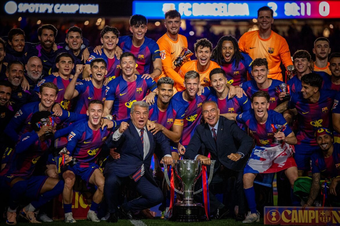 FC Barcelona es bicampeón de LaLiga 25-26 al derrotar por 2-0 al Real Madrid. (Foto: FC Barcelona)