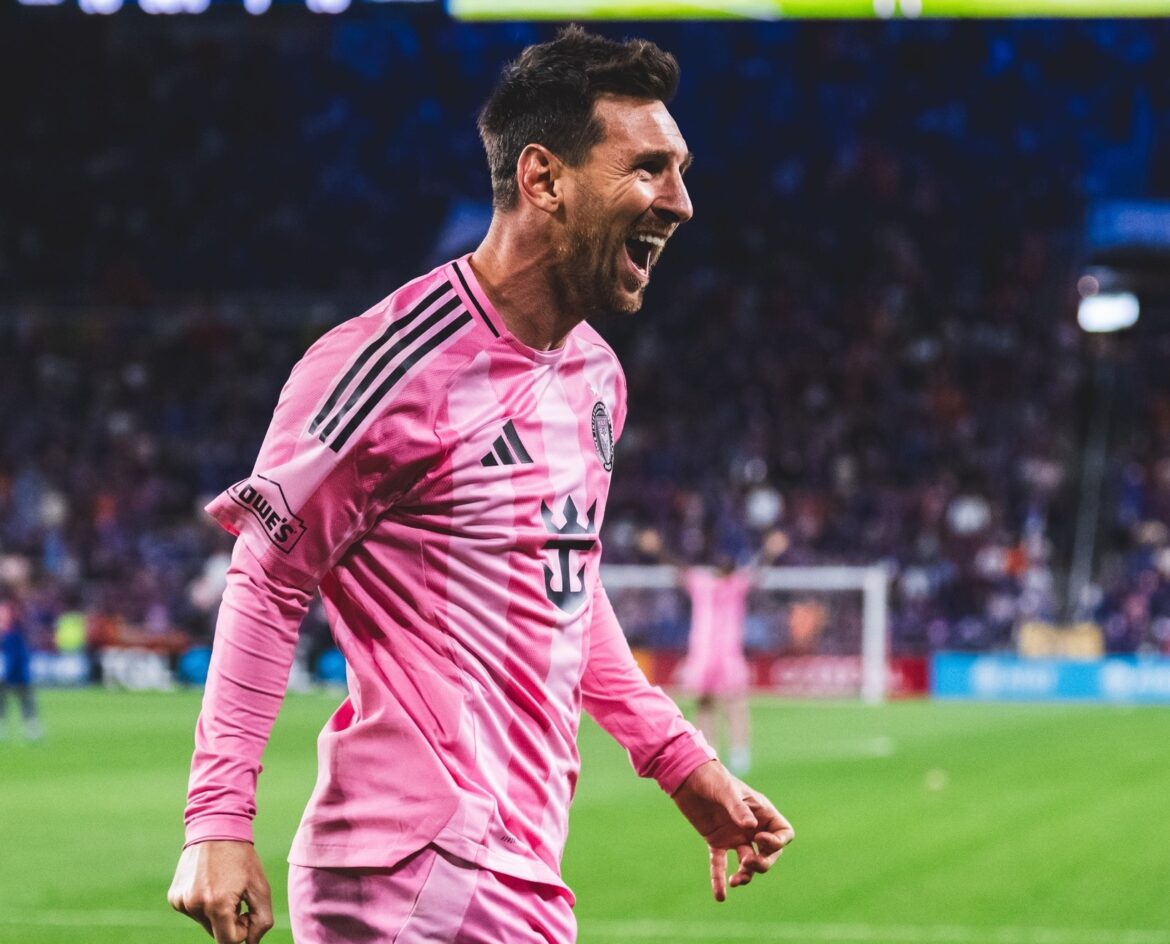 Lionel Messi celebrando uno de sus goles en la victoria del Inter Miami. (Foto: Inter Miami)