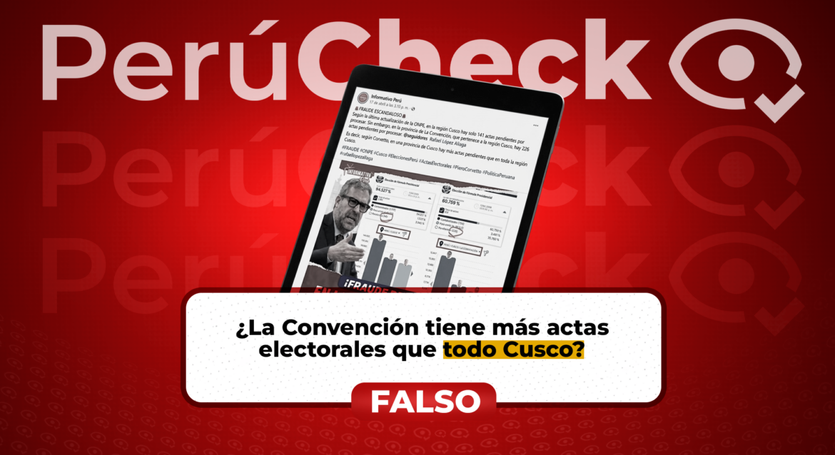 Viral sobre actas electorales