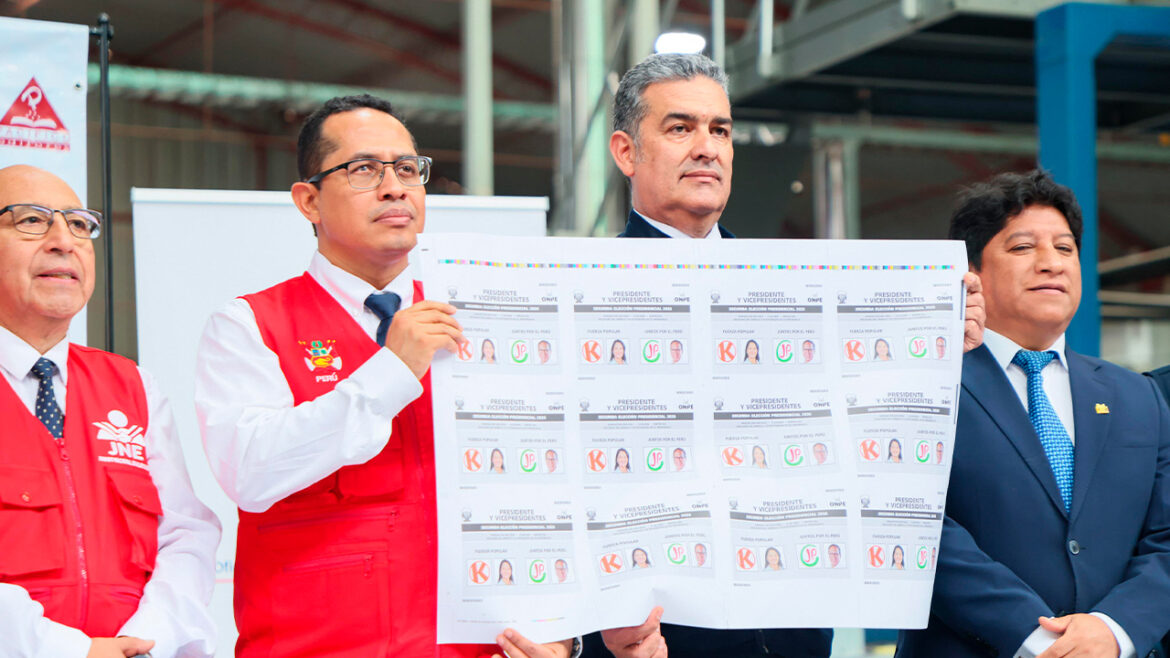 ONPE cédulas de sufragio