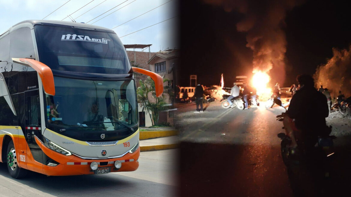 Buses suspenden viajes por paro agrario y cierre de carreteras.