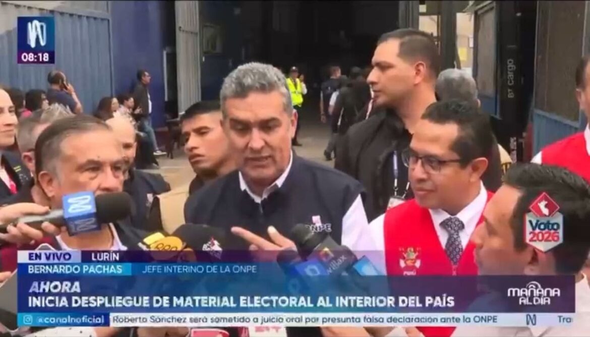 El presidente interino de la ONPE pidió a las autoridades a dar solución al paro para que no ponga el riesgo el traslado del material electoral ni el de efectivos de las FF.AA. a los puntos de votación.