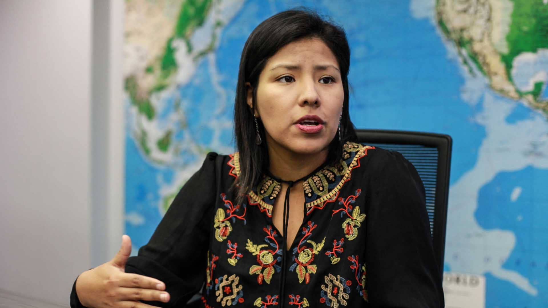 Indira Huilca acusa a Fuerza Popular de desestabilizar el país y cuestiona rol político en el Congreso