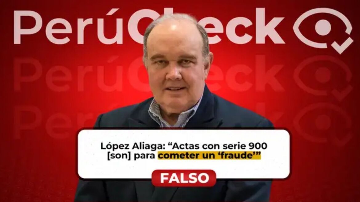 Rafael López Aliaga PerúCheck