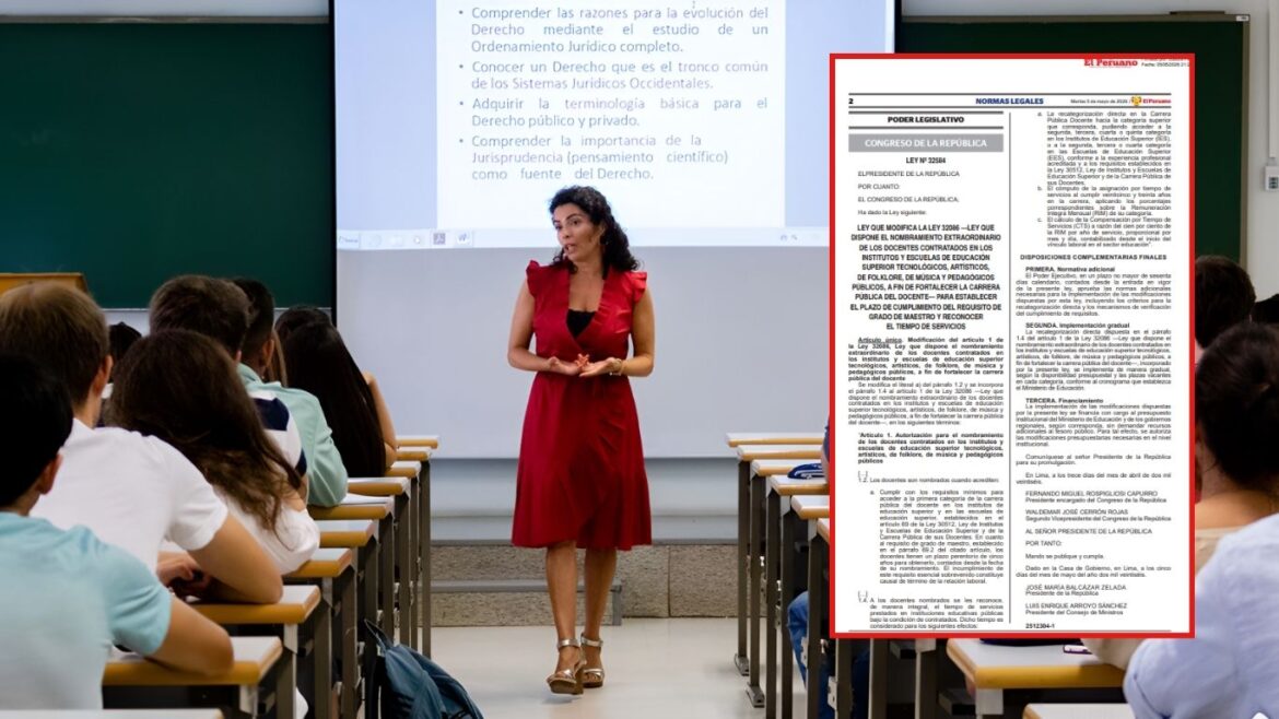 Ley 32584 educación superior