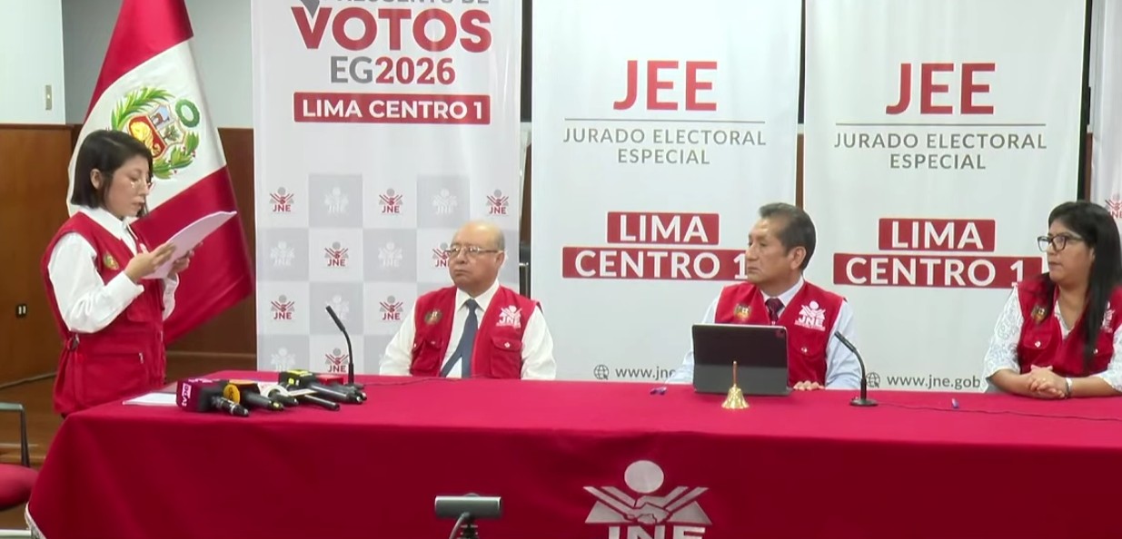 JEE Lima Centro 1 proclama resultados de las elecciones presidenciales 2026: sigue transmisión EN VIVO de la audiencia pública